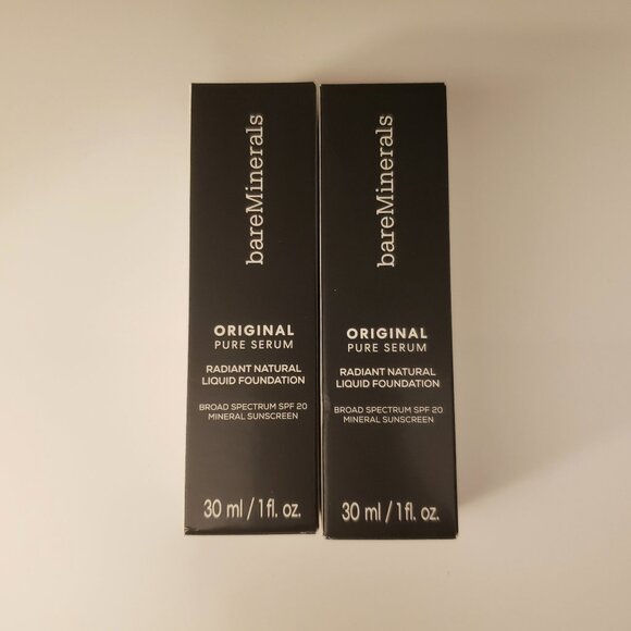 2-Pack Fair Cool 1 BareMinerals Original Pure Serum Liquid Foundation 1z New NIB - Picture 2 of 6